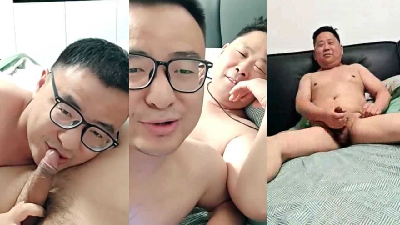 眼镜熊叔痴玩巨根帅爹喷射浓精1